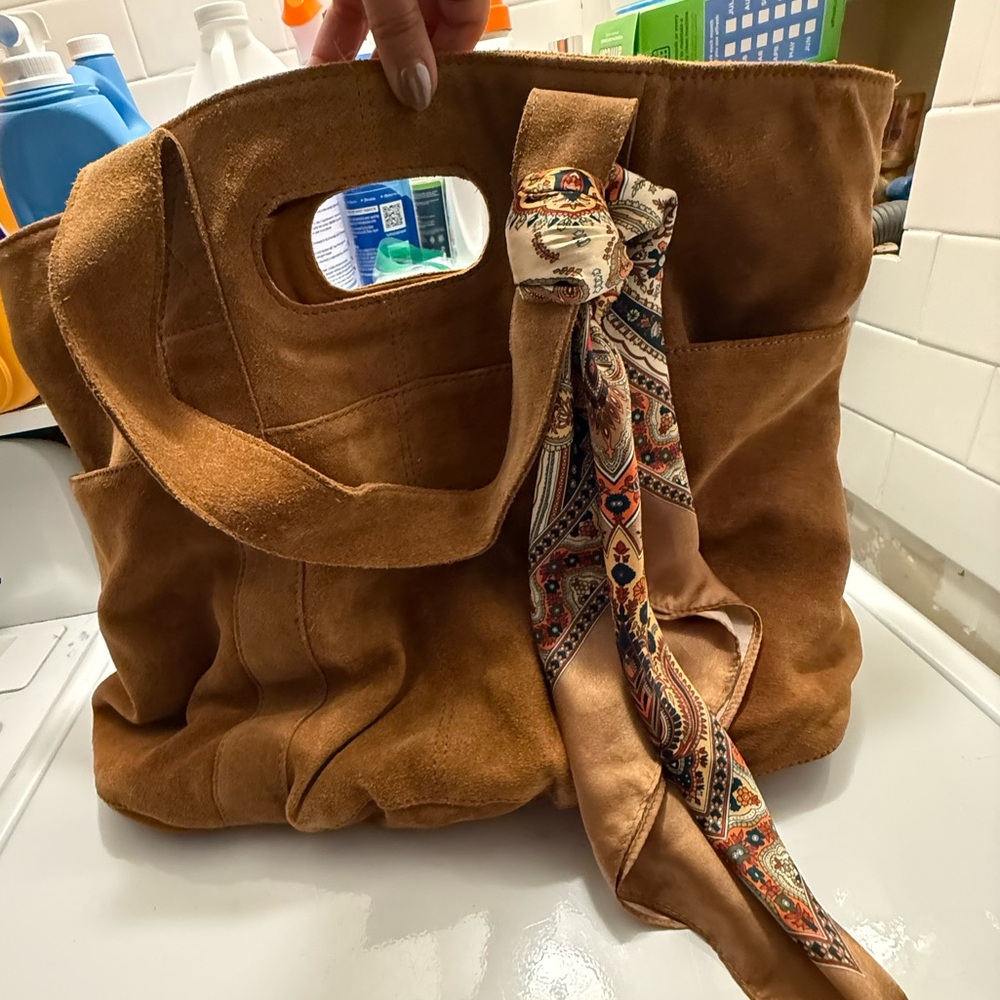 Free People Tan / Brown Bag. Medium / Large.